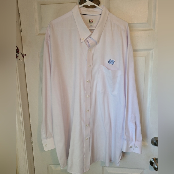(1100) Cutter & Buck Men's Classic Long Sleeve Dress Shirt, UNC, Size: 3XT - Picture 3 of 11